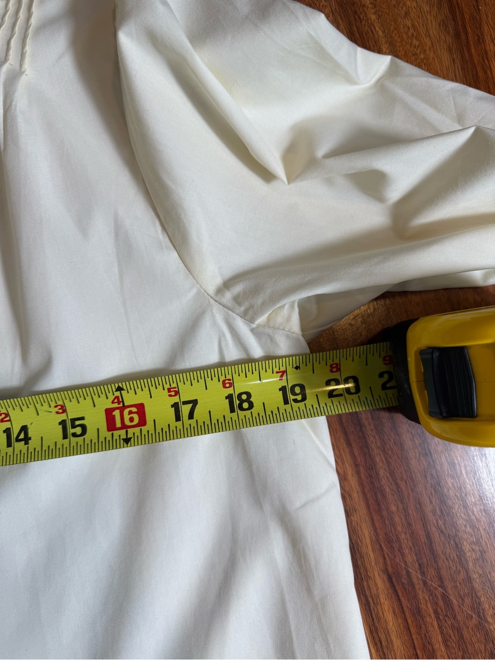 Simple Retro Cream Ruffled High-Neck Button Front Blouse - Size S - Picture 10 of 14